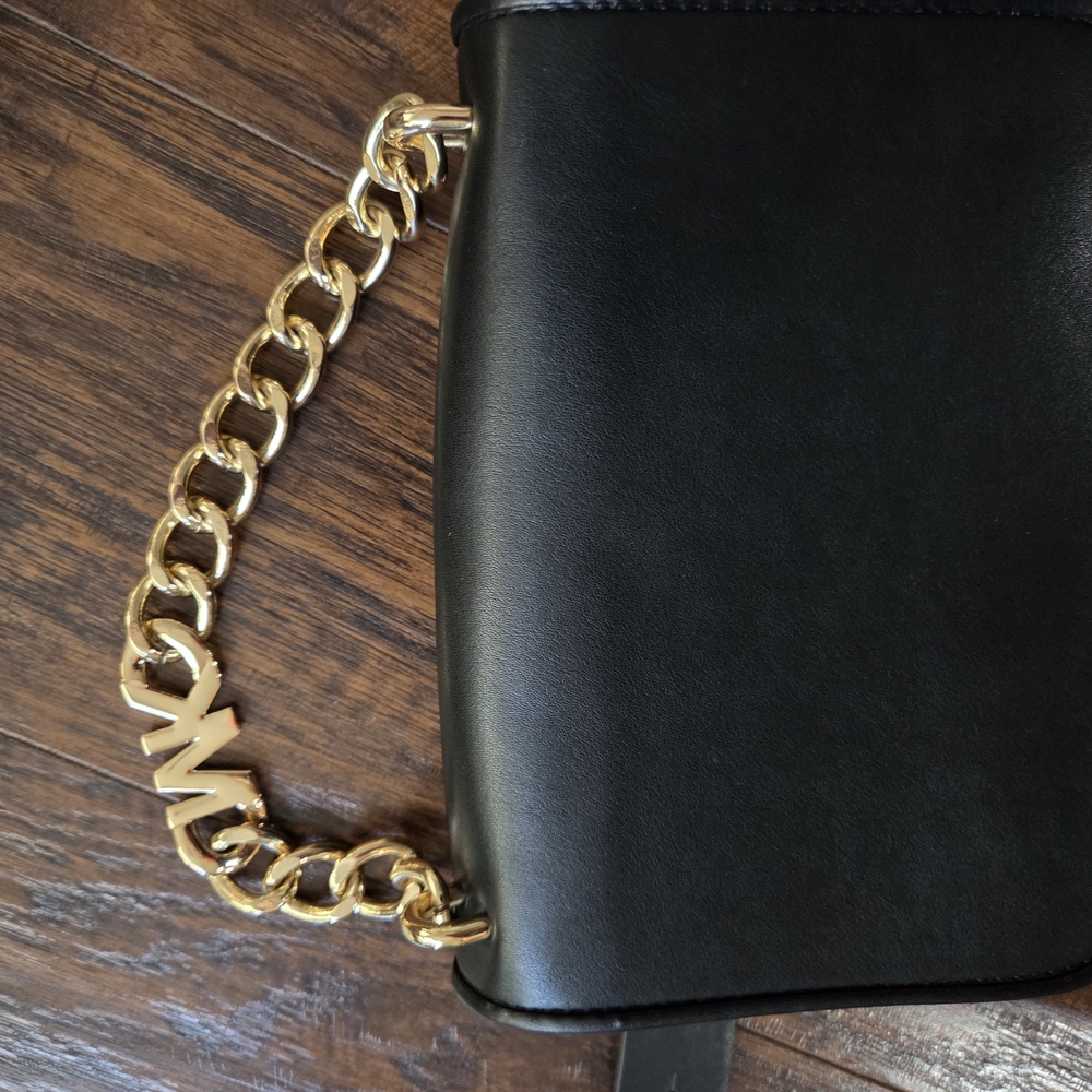 Michael Kors Black Belt Bag with Gold Chain - Picture 8 of 8